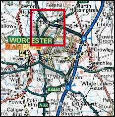 Map of Worcester.